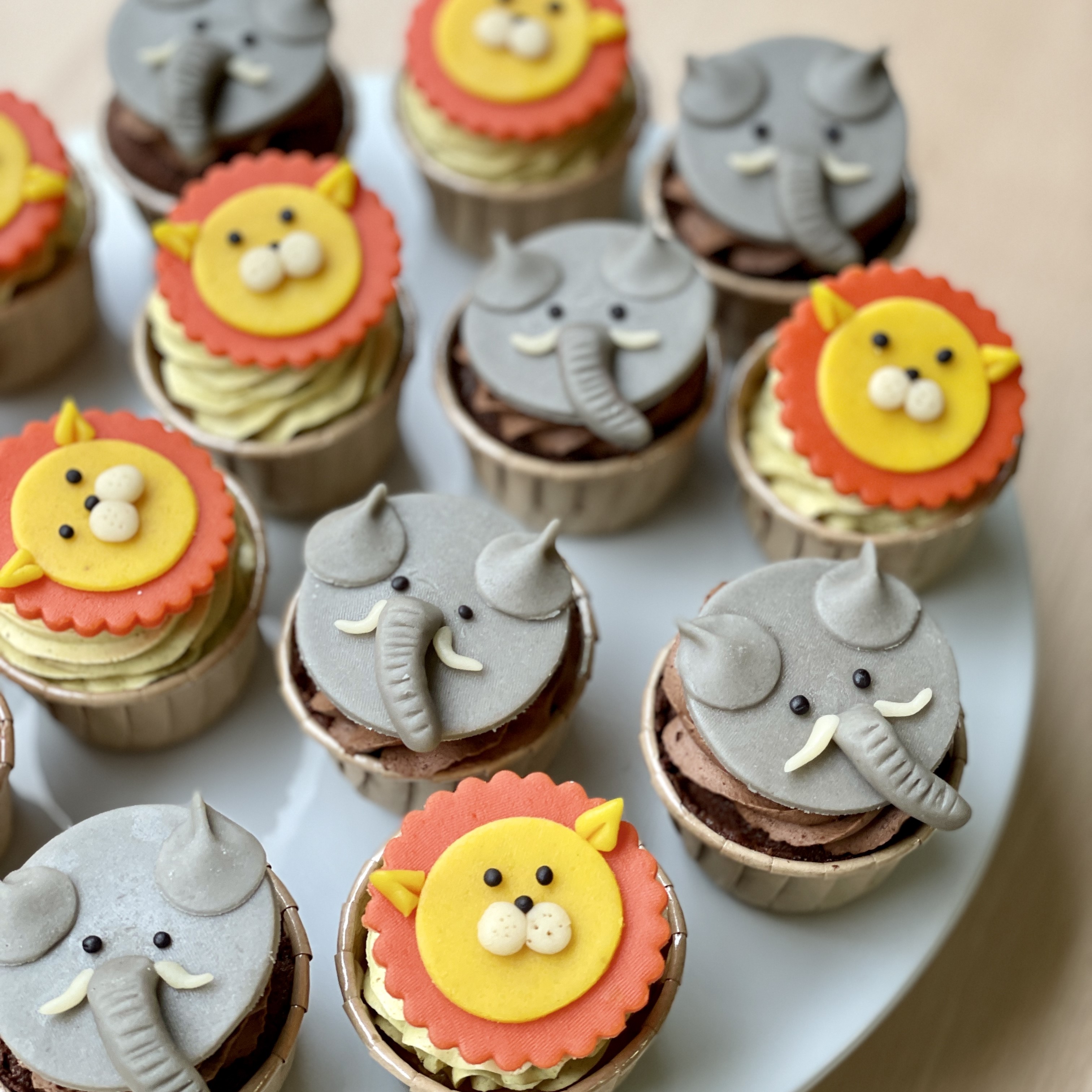 cupcakes animaux